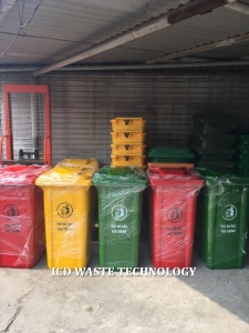 Thùng đựng rác thải nguy hại công nghiệp 240L